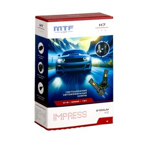 Изображение 1, HT07K6 Лампа светодиодная 12V H7 PX26d бокс (2шт.) MTF
