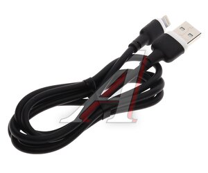 Изображение 2, NB208 black Кабель iPhone (5-) 2.4A 1м черный XO