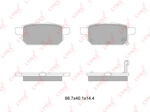 Изображение 1, BD7314 Колодки тормозные SUZUKI Swift (10-) задние (4шт.) LYNX