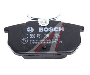 Изображение 4, 0986491030 Колодки тормозные FIAT Punto задние (4шт.) BOSCH