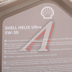 Изображение 3, 550046387 Масло моторное HELIX ULTRA 5W30 A3/B4/SN синт.4л SHELL