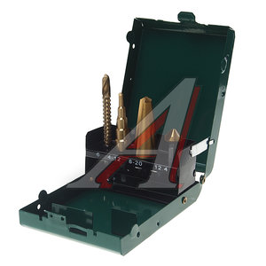 Изображение 1, RF-44705 Набор сверл комбинированных (4шт.) HSS 4241 в футляре ROCKFORCE