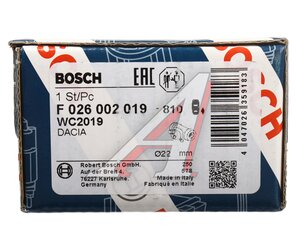 Изображение 5, F026002019 Цилиндр тормозной задний RENAULT Duster (11-) правый (22.2мм) BOSCH