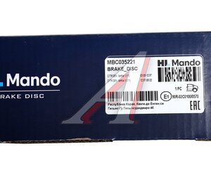 Изображение 4, MBC035221 Диск тормозной CITROEN Xantia (X1) (93-98) задний (1шт.) MANDO
