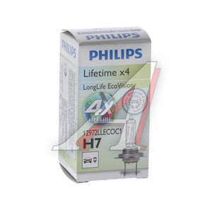 Изображение 3, 12972LLECOC1 Лампа 12V H7 55W PX26d Long Life Eco Vision PHILIPS