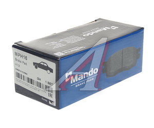 Изображение 2, MPH16 Колодки тормозные HYUNDAI Atos (97-) передние (4шт.) MANDO
