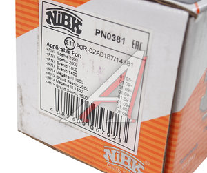 Изображение 4, PN0381 Колодки тормозные RENAULT Fluence (10-), Megane (08-) задние (4шт.) NIBK
