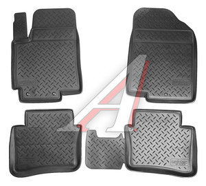 Изображение 1, NPL-Po-31-35 Коврик салона HYUNDAI Solaris (10-) полиуретан (4 предм.) NORPLAST