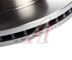 Изображение 4, MBC030241 Диск тормозной KIA Carens (06-) передний (1шт.) MANDO