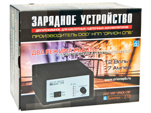 Изображение 3, PW-270 Устройство зарядное 12V 7A 70Ач 220V (2 режима автомат/ручной) ОРИОН