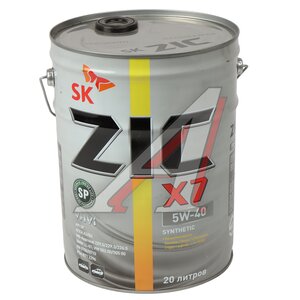 Изображение 1, 192662 Масло моторное X7 SN/CF/A3/B4/A3/B3 5W40 синт.20л ZIC