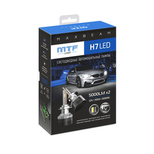 Изображение 8, MB07K6 Лампа светодиодная 12V H7 PX26d (2шт.) MTF