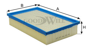 Изображение 3, AG233 Фильтр воздушный VW Multivan 5 (03-09) GOODWILL