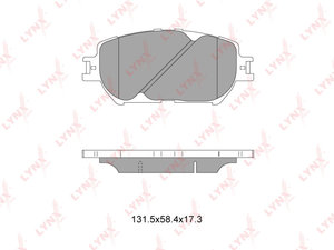 Изображение 1, BD7522 Колодки тормозные TOYOTA Camry (01-06) передние (4шт.) LYNX