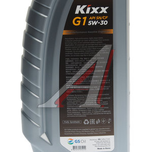 Изображение 2, L2101AL1E1 Масло моторное G1 PLUS SN/GF-5 5W30 синт.1л KIXX