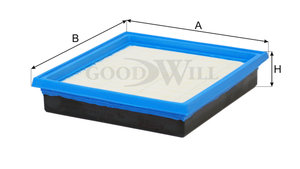 Изображение 3, AG421 Фильтр воздушный NISSAN 350Z, 370Z INFINITI G35, G37, EX35 GOODWILL