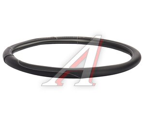 Изображение 3, AT73424 Оплетка руля (XXXXL) 49-51см экокожа серая AT