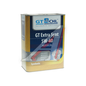 Изображение 1, 8809059407417 Масло моторное GT EXTRA SYNT API SN/CF 5W40 синт.4л GT OIL