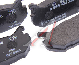 Изображение 3, 0986424266 Колодки тормозные MAZDA 626 (92-97), Xedos 6, MX-6 FORD Probe задние (4шт.) BOSCH