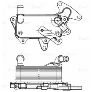 Изображение 4, LOC1832 Радиатор масляный SKODA Octavia (13-) LUZAR