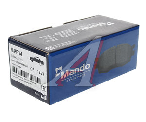Изображение 2, MPF14 Колодки тормозные NISSAN Primera P12E (00-) задние (4шт.) MANDO