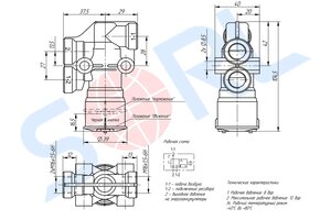 Изображение 7, 35205010030 Клапан растормаживания прицепа (М16x1.5) SORL