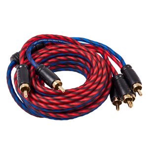 Изображение 4, Headshot RCA-24-250-SS Кабель RCA 2х4 2.5м KICX