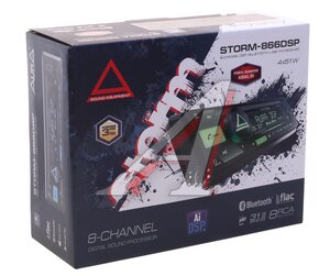 Магнитола автомобильная 1DIN AURA, ,
                                                          фото 5 Изображение 5, STORM-866DSP Магнитола автомобильная 1DIN AURA