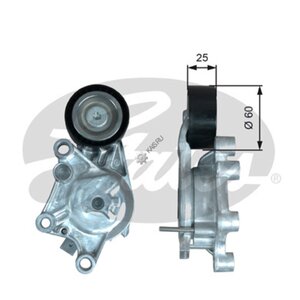 Изображение 2, T39374 Ролик приводного ремня PEUGEOT 206, 208, Partner CITROEN Berlingo обводной GATES