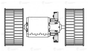 Изображение 3, LFh1506 Мотор отопителя КАМАЗ-5490 MERCEDES Actros MP2, MP3 (03-) в сборе LUZAR