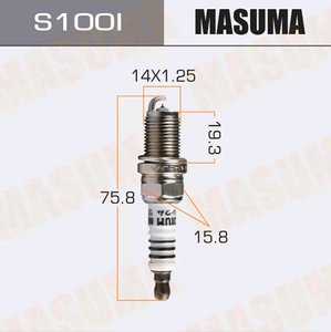 Изображение 2, S100I Свеча зажигания TOYOTA Corolla (09-) (1.4) MASUMA