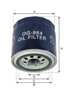 Изображение 3, OG864 Фильтр масляный MAZDA GOODWILL