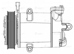 Изображение 4, LCAC1690 Компрессор PEUGEOT Boxer CITROEN Jumper (06-) FIAT Ducato кондиционера LUZAR