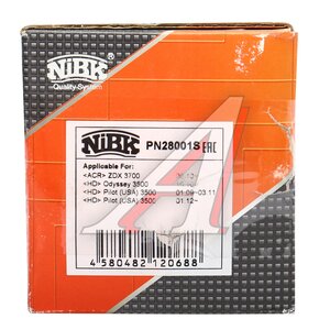 Изображение 6, PN28001S Колодки тормозные HONDA Pilot передние (Sport)(4шт.) NIBK