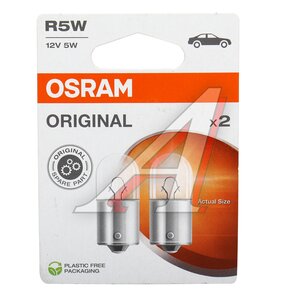 Изображение 2, 5007-02B Лампа 12V R5W BA15s блистер (2шт.) OSRAM