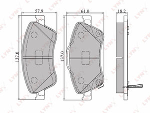 Изображение 1, BD7546 Колодки тормозные TOYOTA Auris (06-) передние (4шт.) LYNX