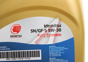 Изображение 2, 30011332-724 Масло моторное FULLY-SYNTHETIC 5W30 синт.1л IDEMITSU