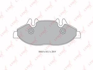 Изображение 1, BD5348 Колодки тормозные MERCEDES Vito (W639) передние (4шт.) LYNX