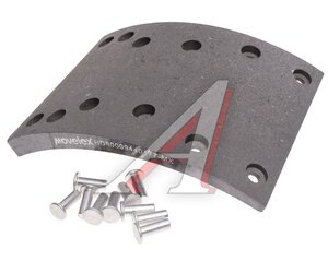 Изображение 1, HD90009440177-MX Накладка тормозной колодки SHACMAN SHAANXI передней MOVELEX