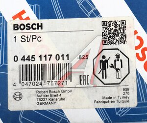 Изображение 4, 0445117011 Форсунка AUDI Q7 (08-) (6.0) топливная BOSCH