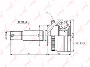 Изображение 2, CO5515A ШРУС наружный MITSUBISHI Carisma LYNX