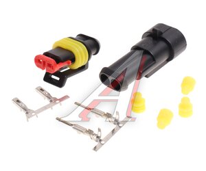 Изображение 1, amp282080-1 Разъем JAC межжгутовой AMP 1.5 (2-х контакктный) OE