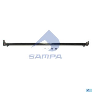 Изображение 1, 097.823-01 Тяга рулевая RENAULT Kerax поперечная L=1657мм SAMPA