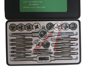 Изображение 2, RF-M024-1 Набор метчиков и плашек метрический 24 предмета ROCKFORCE
