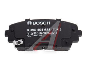 Изображение 5, 0986494688 Колодки тормозные KIA Picanto (11-) передние (4шт.) BOSCH