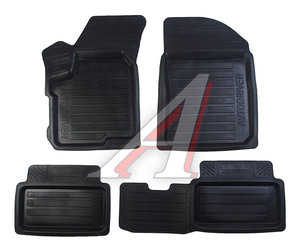 Изображение 1, ADRAVG032 Коврик салона CHERY Indis (10) резина черный (4 предм.) AVTODRIVER