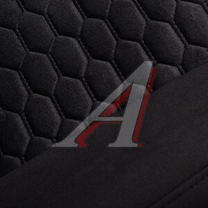 Изображение 2, SIL1000 Авточехлы универсальные алькантара-полиэстер черные (9 предм.) Silver PREMIER