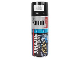 Краска для дисков черная 520мл KUDO, KUDO KU-5203,
                                                          фото 2 Изображение 2, KU-5203 Краска для дисков черная 520мл KUDO