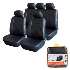 Изображение 1, ACS-UEL-06 Авточехлы универсальные экокожа черные (11 предм.) Consul AIRLINE