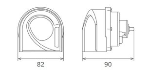 Изображение 2, 65GI24.100.02K Сигнал звуковой КАМАЗ высокий тон SEGER